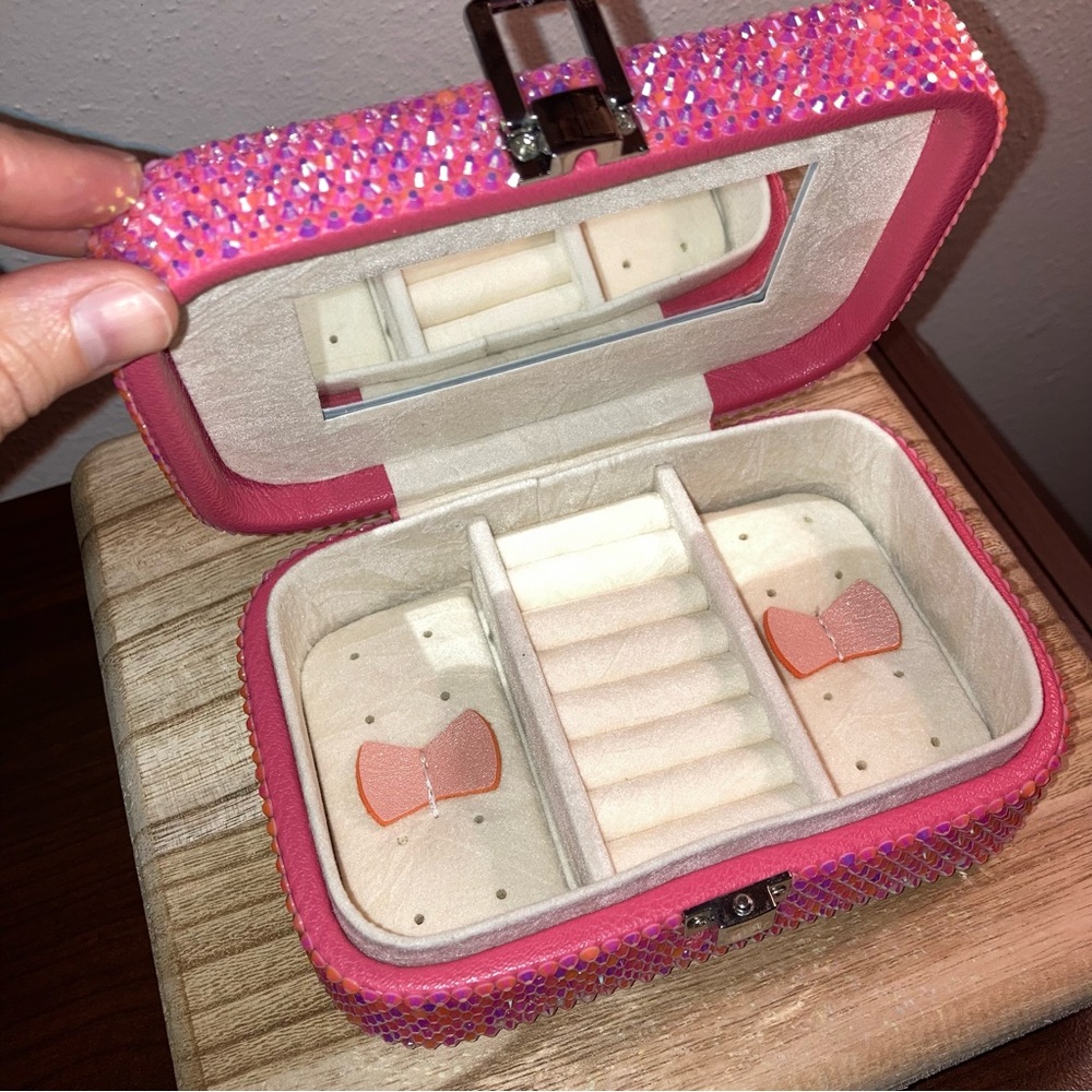Hello Kitty Jewelry Box Organizer Y2K Pink Crystal Special Edition Sanrio Cat - Picture 14 of 17